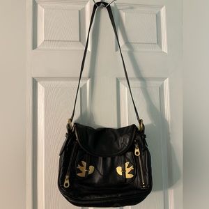 Vintage Marc By Marc Jacobs Black Natasha Petal To The Metal Crossbody Bag Purse